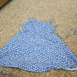 SHEIN Light Blue Floral Top